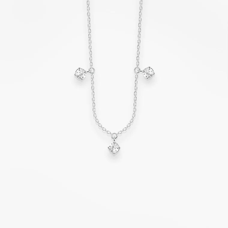 Stardust Necklace Three Diamonds