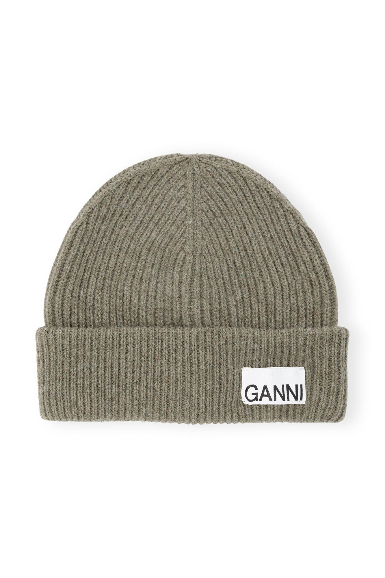 Ganni Wool Fitted Beanie