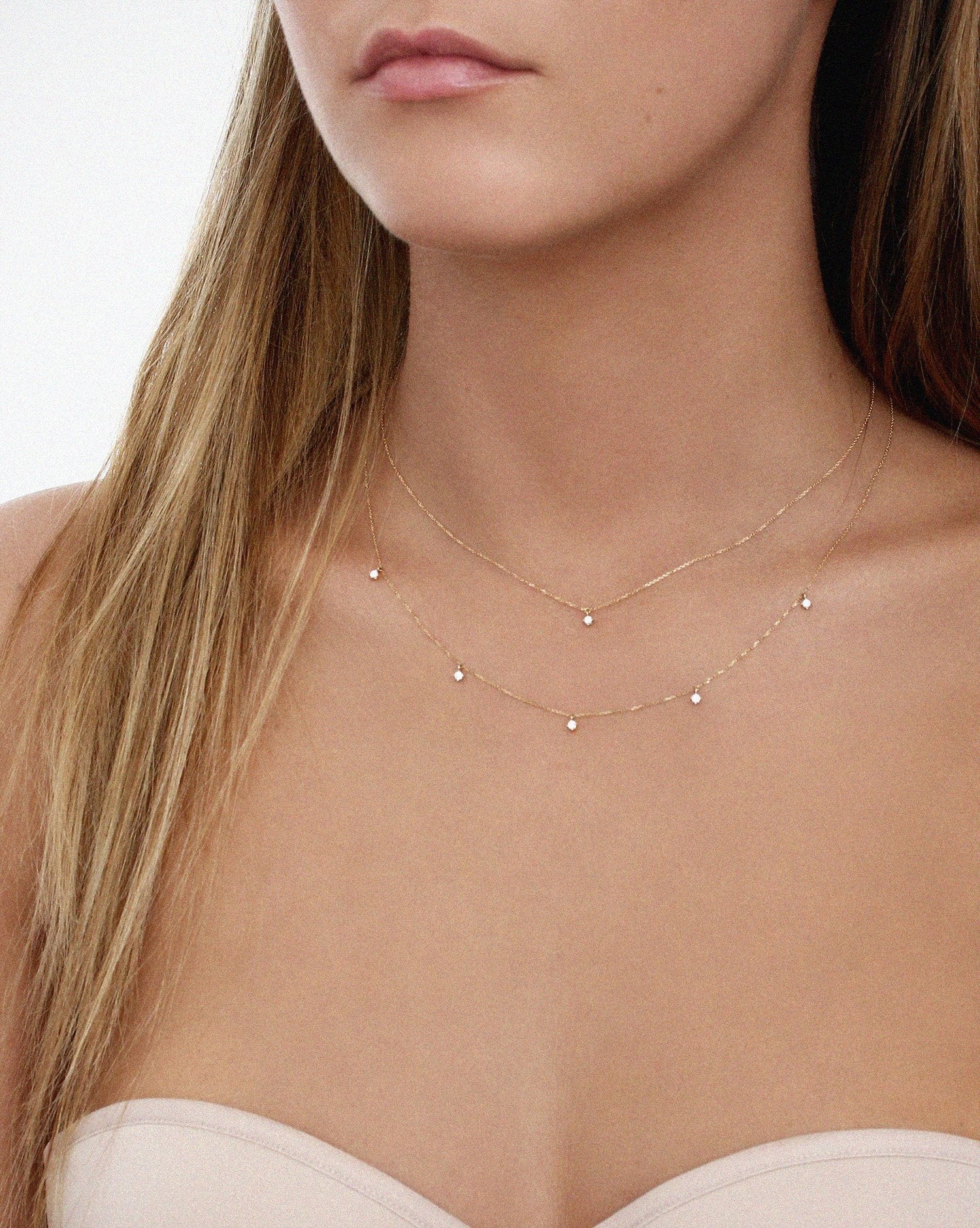 Stardust Necklace Five Diamonds